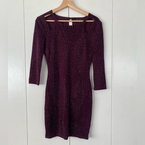 Trixxi Shimmery Purple Mini Dress Size Medium